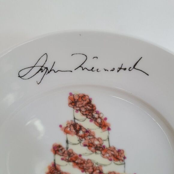 Sylvia Weinstock Felissimo Dessert Hors D'Oeuvres Cake Plate Make It Sweet - Picture 5 of 16